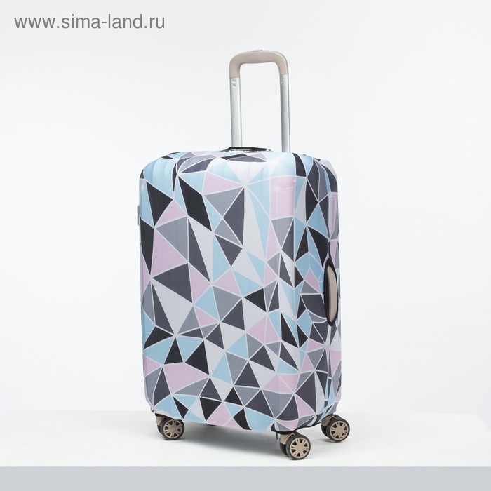 

Чехол для чемодана малый 24", цвет розовый/голубой