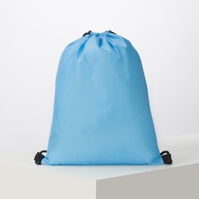 

Мешок для обуви, отдел на шнурке, цвет голубой