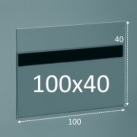 

Ценникодержатель магнитный 100*40, прозрачный