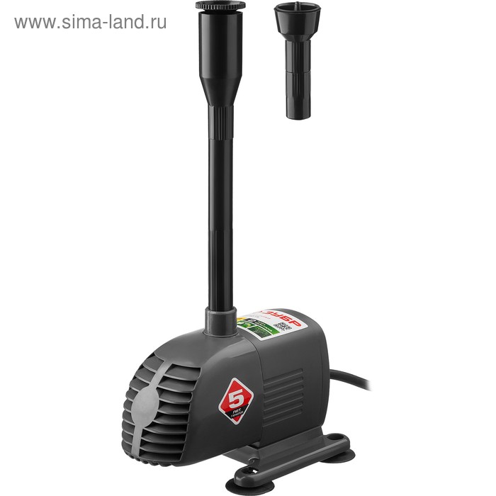 

Насос фонтанный ЗУБР ЗНФЧ-20-1.6, для чистой воды, напор 1,6м, 2 насадки, 28 Вт, 20 л/мин