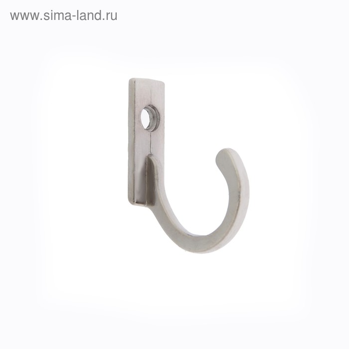 

Крючок мебельный ТУНДРА TKO016, однорожковый, никель, 1000 шт