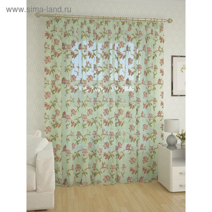 Тюль, размер 300 х 260 см, мультиколор