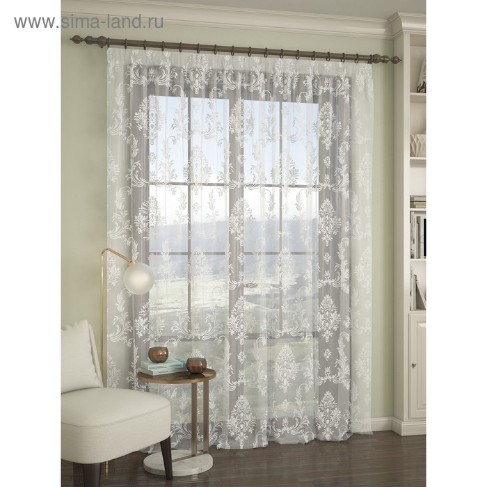 Тюль, размер 300 х 260 см, белый