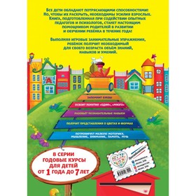 

Годовой курс обучения: для детей 2-3 лет, карточки цвет и формы