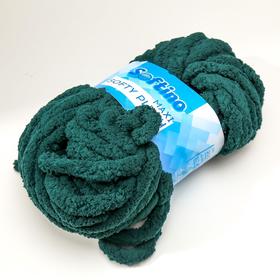 

Пряжа фантазийная 100% полиэстер "Softy plush maxi" 250 гр 22 м пихтовый зелёный