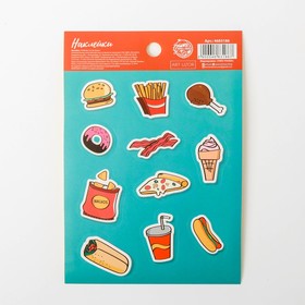 

Наклейки Fast food, 11 х 16 см