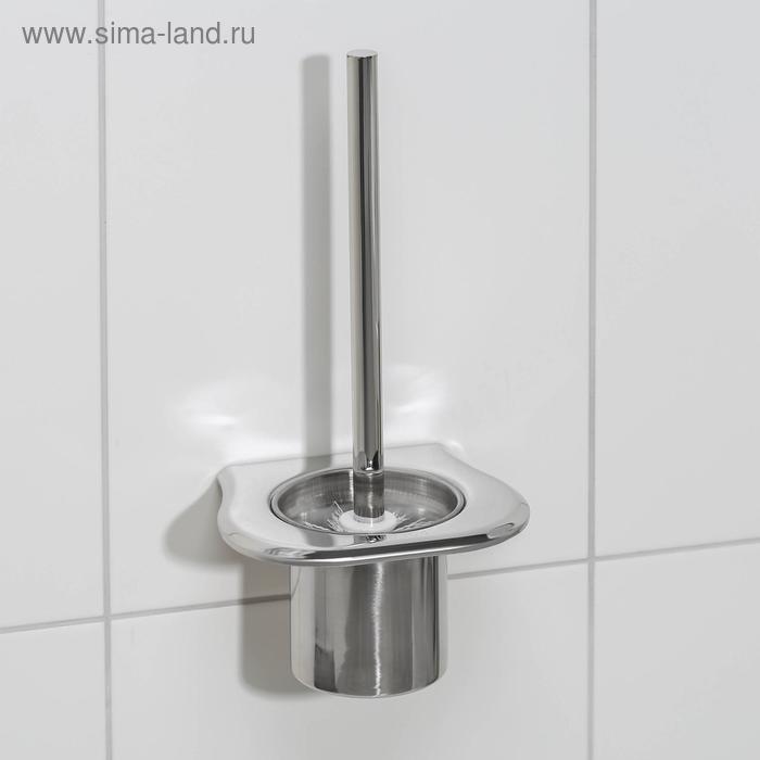 

Ёрш для унитаза с подставкой настенный, 12×12×27 см, цвет серебристый