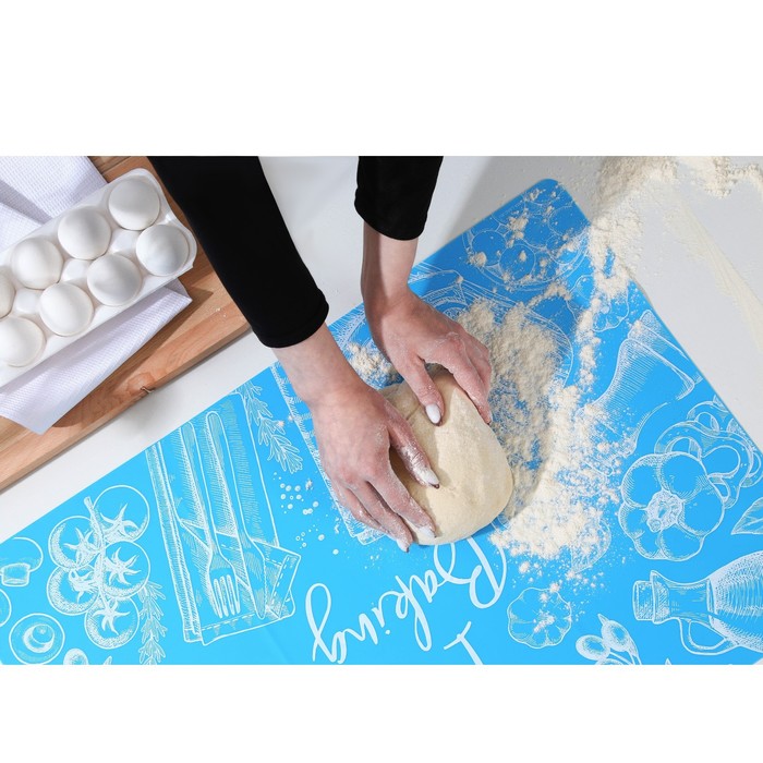 фото Силиконовый коврик для выпечки i love baking, 64 х 45 см