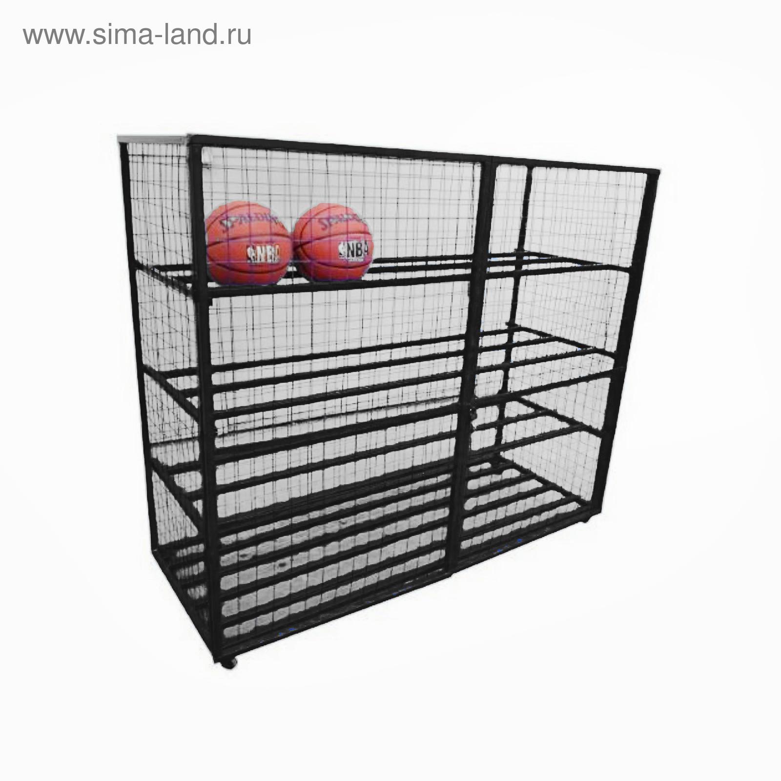 Стеллаж для мячей пластиковый 011-2456 (1010 х 260 х 1660 мм)