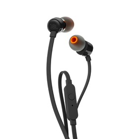 

Наушники JBL T110 BLK, вакуумные, 1.2 м, проводные, черные
