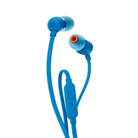 

Наушники JBL T110 BLU, вакуумные, 1.2 м, проводные, синие