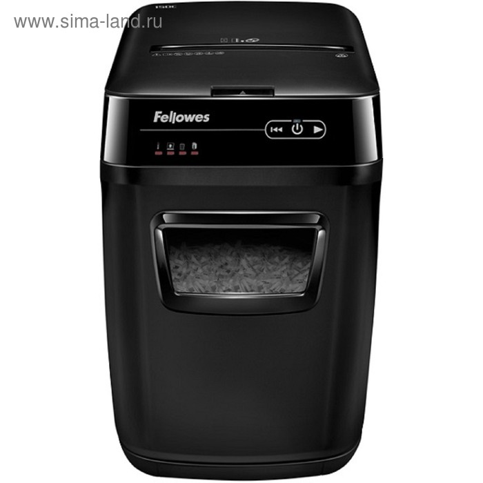 

Шредер Fellowes AutoMax 150C (P-4), фрагменты 4x38мм, 150 листов одн, скобы,пл.карты,CD, 32л