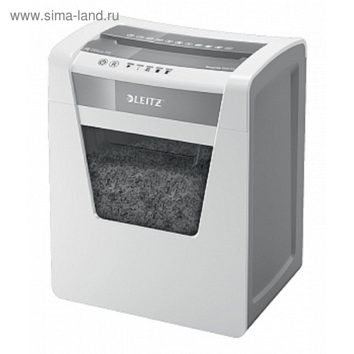 Шредер Leitz IQ Office P-5 фрагменты 2x15мм 10 листов одн скрепки скобы 23л 45853₽