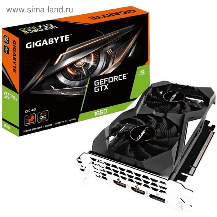 Купить Видеокарта Gigabyte nVidia GeForce GTX 1650, 4Гб, 128bit, GDDR5, DVI, HDMI, HDCP Видеокарта Gigabyte nVidia GeForce GTX 1650, 4Гб, 128bit, GDDR5, DVI, HDMI, HDCP
