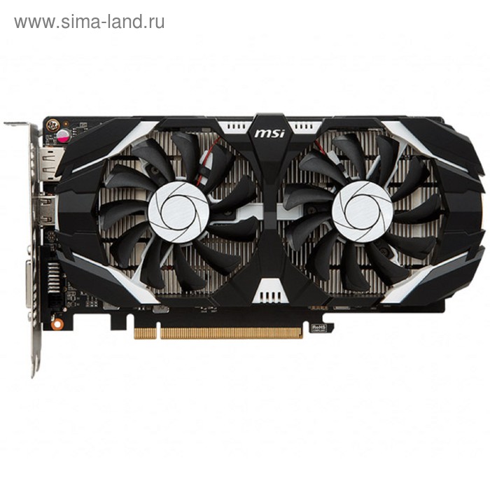 

Видеокарта MSI nVidia GeForce GTX 1050TI, 4Гб, 128bit, GDDR5, DVI, HDMI, DP, HDCP