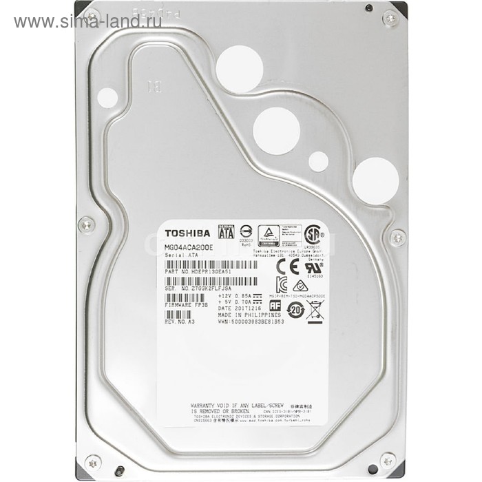 фото Жесткий диск toshiba enterprise capacity, 2тб, sata-iii, 3.5"