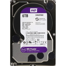 

Жесткий диск WD Original WD60PURZ Video Purple, 6Тб, SATA-III, 3.5"