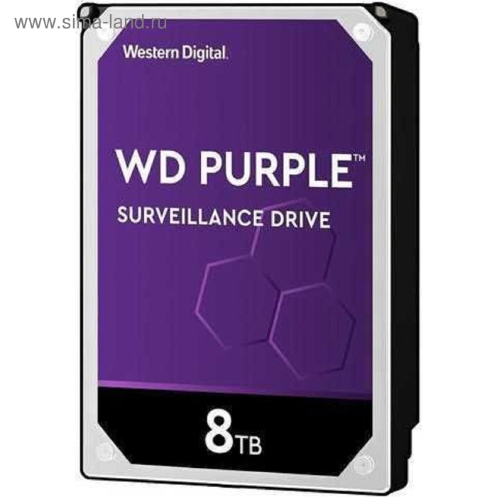 фото Жесткий диск wd original wd82purz purple, 8тб, sata-iii, 3.5"