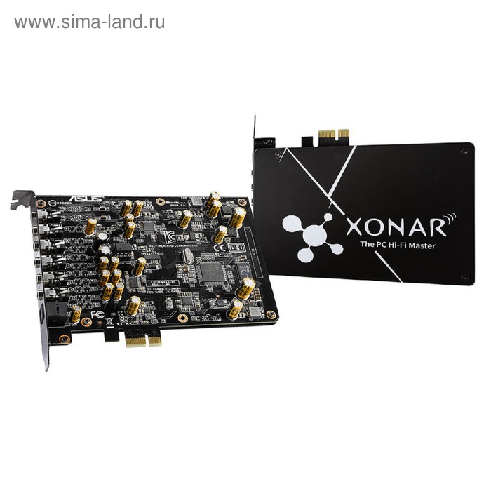 Звуковая карта Asus PCI-E Xonar AE (ESS 9023P) 7.1 звуковая карта asus usb xonar u5 с media cm6631a 5 1