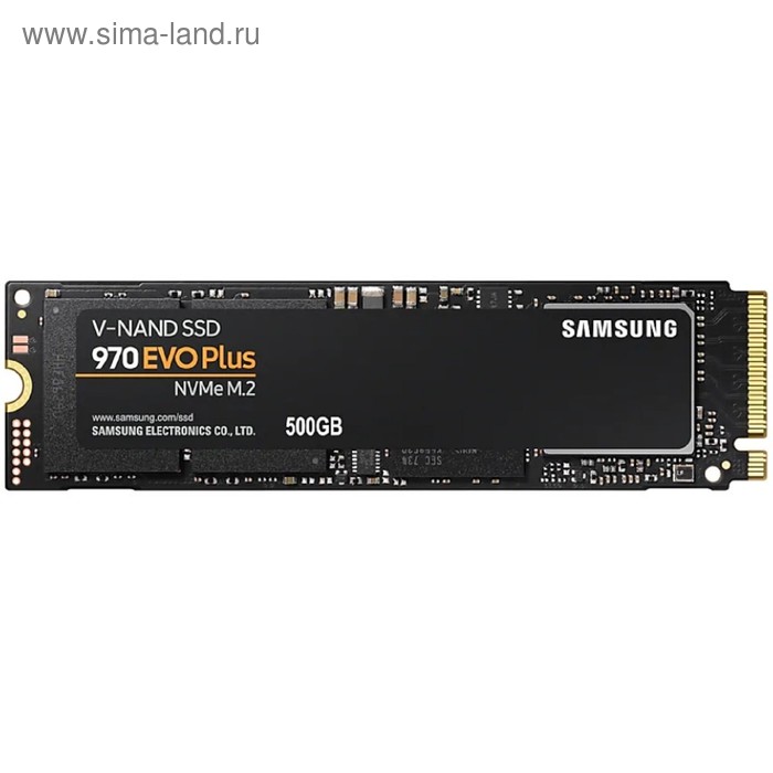 

Накопитель SSD Samsung 970 EVO Plus M.2 2280 MZ-V7S500BW, 500Гб, PCI-E x4