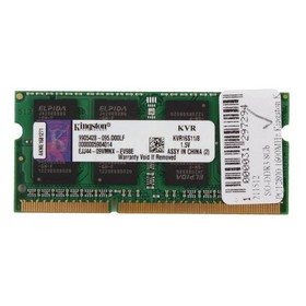 

Память DDR3 Kingston KVR16S11, 8Гб, PC3-12800, 1600 МГц, SO-DIMM