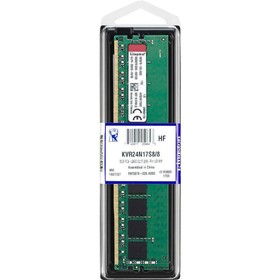 

Память DDR4 Kingston KVR24N17S8, 8Гб, 2400 МГц, PC4-19200, DIMM