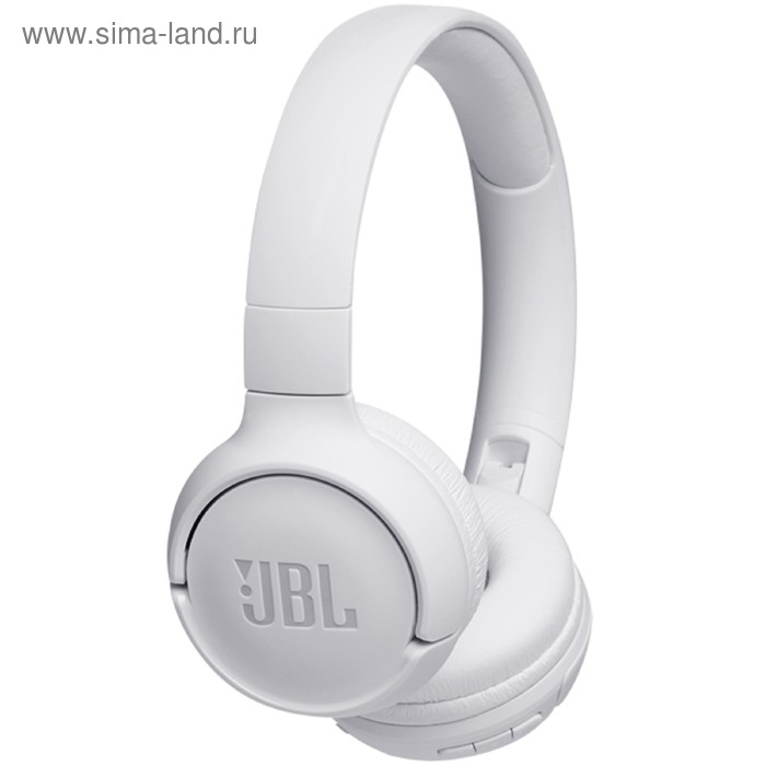 Наушники JBL T500BT, накладные, беспроводные, Bluetooth 4.1, белые
