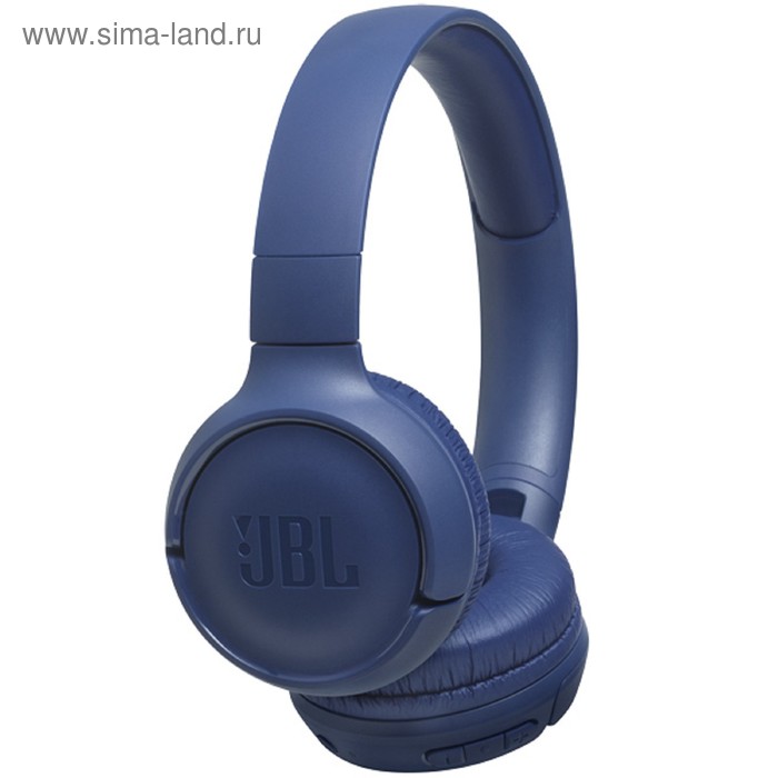 Наушники JBL T500BT, накладные, беспроводные, Bluetooth 4.1, синие