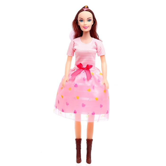 Кукла «Даша» в платье, высота 41 см, МИКС