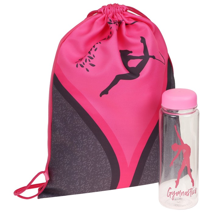 фото Набор «гимнастка»: сумка на лямках, бутылка для воды, полотенце grace dance