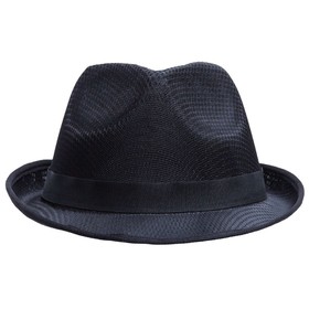 

Шляпа Gentleman, цвет чёрный с чёрной лентой