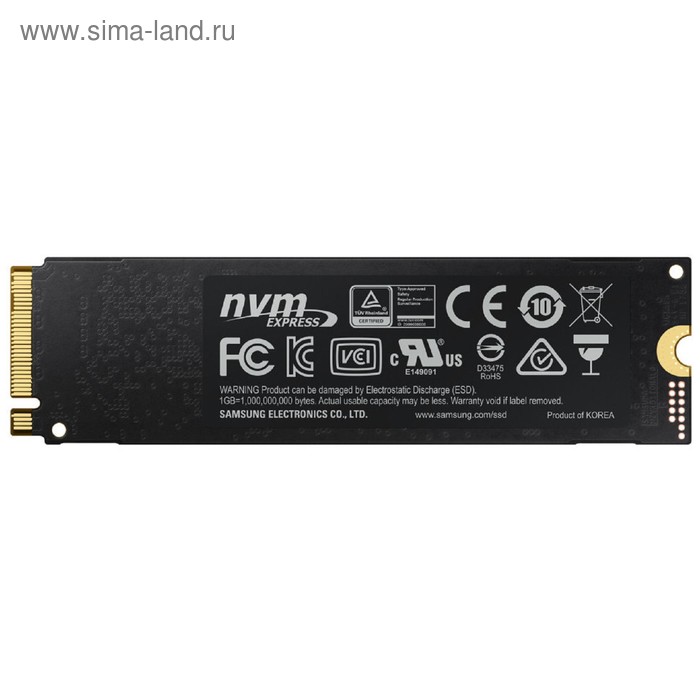 

Накопитель SSD Samsung 970 PRO M.2 2280 MZ-V7P512BW, 512Гб, PCI-E x4