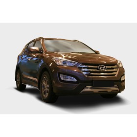 

Декоративные элементы воздухозаборника d16, Hyundai Santa Fe 2013-2016, хром, HYSF.97.2350
