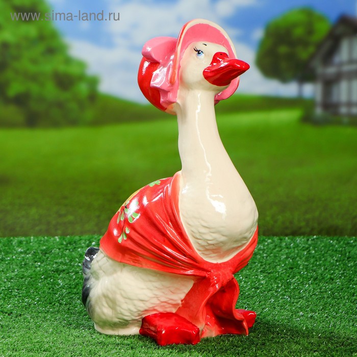 

Садовая фигура "Утка в шляпе", 37 см, микс