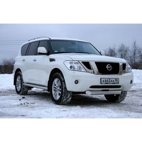 

Защита переднего бампера d 100 одинарная "Nissan Patrol" 2010-2016, NPAT.48.1205