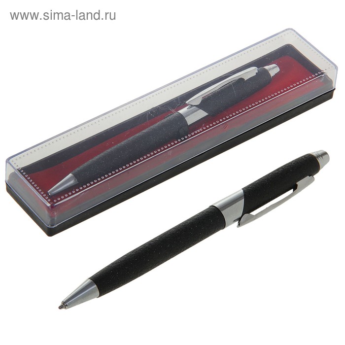 

Ручка подарочная, шариковая "Линкольн" в пластиковом футляре, поворотная, МИКС