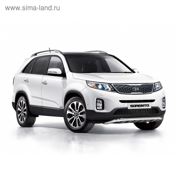 Защита переднего бампера с декоративными элементами d60, Kia Sorento 2013-2016, KSOR.45.1637 19568