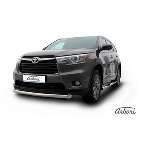 

Защита переднего бампера Arbori d76 радиусная TOYOTA HIGHLANDER 2014-