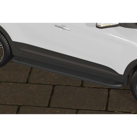 

Защита штатных порогов алюминиевый профиль Arbori "Optima Black" 1700 черная Hyundai Creta 4WD 2016-