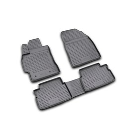 

Коврики в салон TOYOTA Auris 03/2007-2013, 4 шт. (полиуретан, серые)