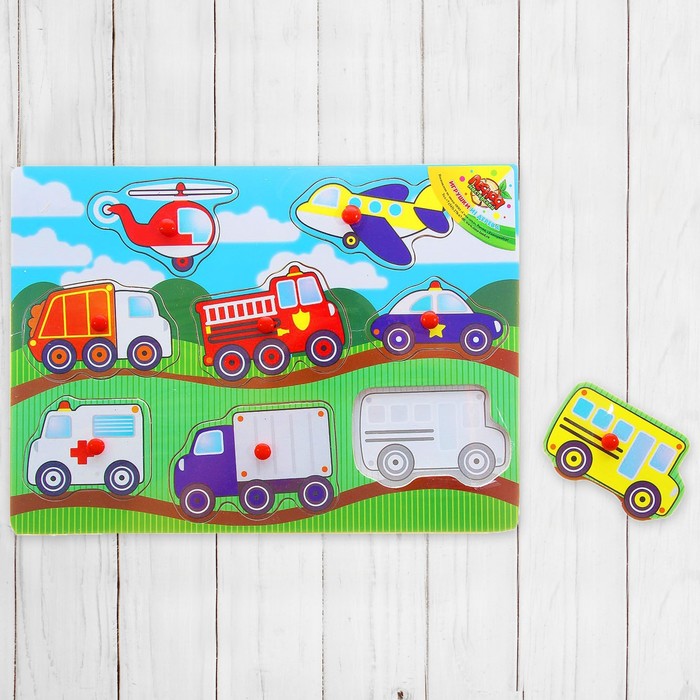 Рамка-вкладыш "Транспорт и спецтехника", 8 элементов