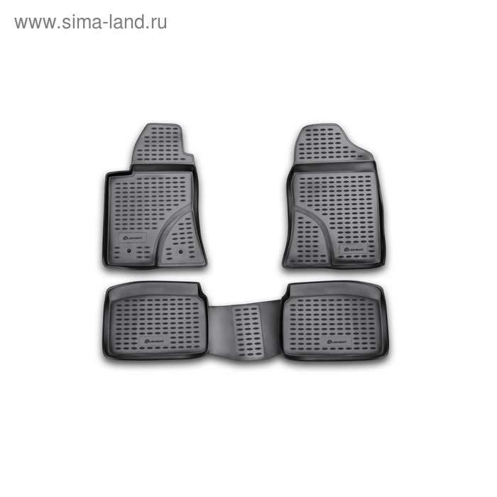 фото Коврики в салон toyota avensis 04/2003-2009, 4 шт. (полиуретан, серые) element