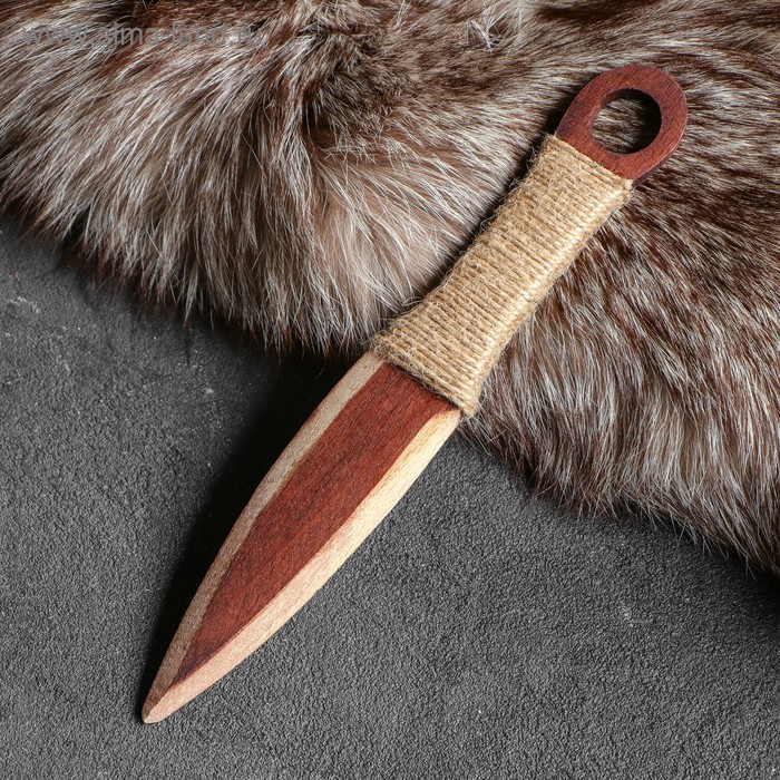 Сувенирное оружие Кунай, деревянное, 23 см, массив бука сувенирное деревянное оружие лук 80х15 см массив бука