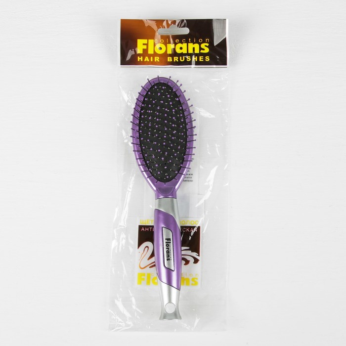 Расчёска массажная, овальная, 25см, цвет МИКС