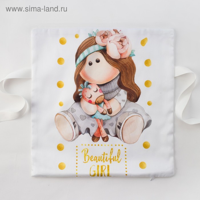 

Набор наволочек Крошка Я "Принцесса Тиффани" цв. белый/мятный 35*35 см-8 шт, сатин