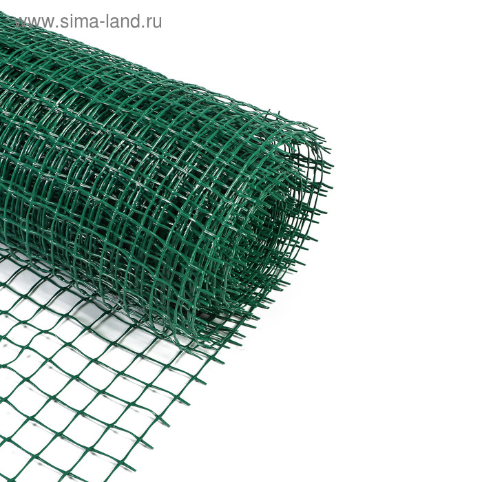 фото Сетка садовая, 1 × 20 м, ячейка 3,3 × 3,3 см, зелёная greengo