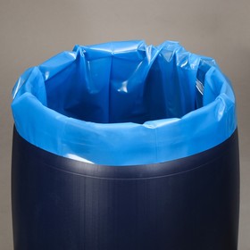Мешок, вкладыш в бочку, 220 литров, 95 × 150 см, 150 мкм, обработка от цветения воды