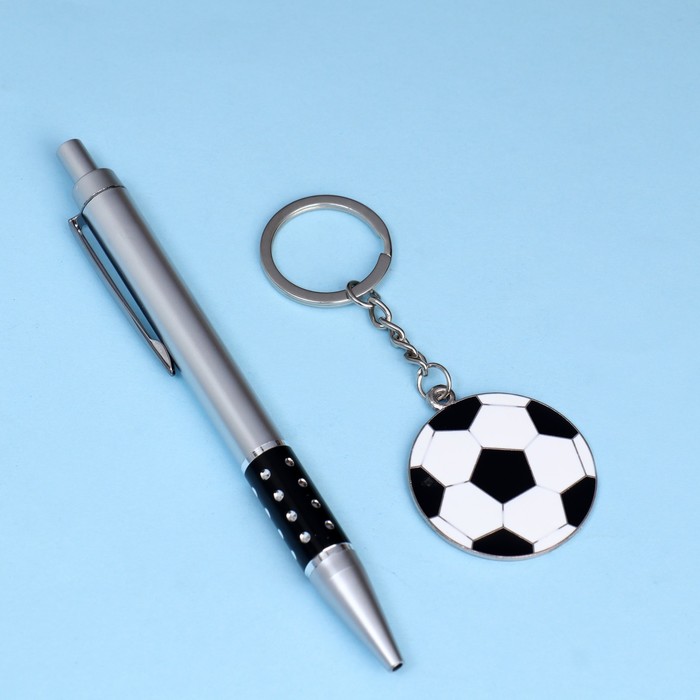 Набор подарочный 2в1 (ручка, брелок футбольный мяч)