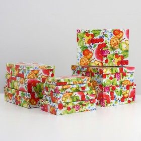 

Набор коробок 10 в 1 "Детский с фруктами", 36,5 х 26,5 х 12 - 23 х 13 х 3 см