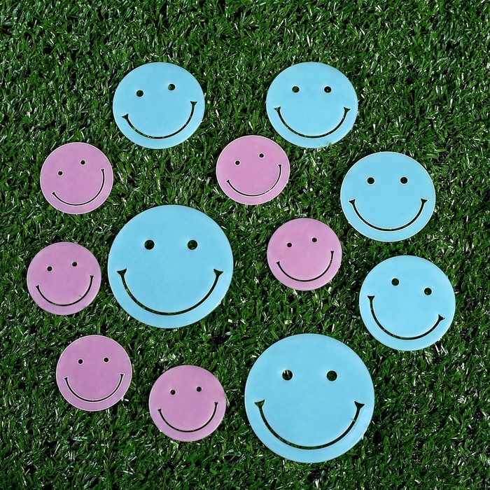 

Набор светящегося декора "Смайлы" цвет микс